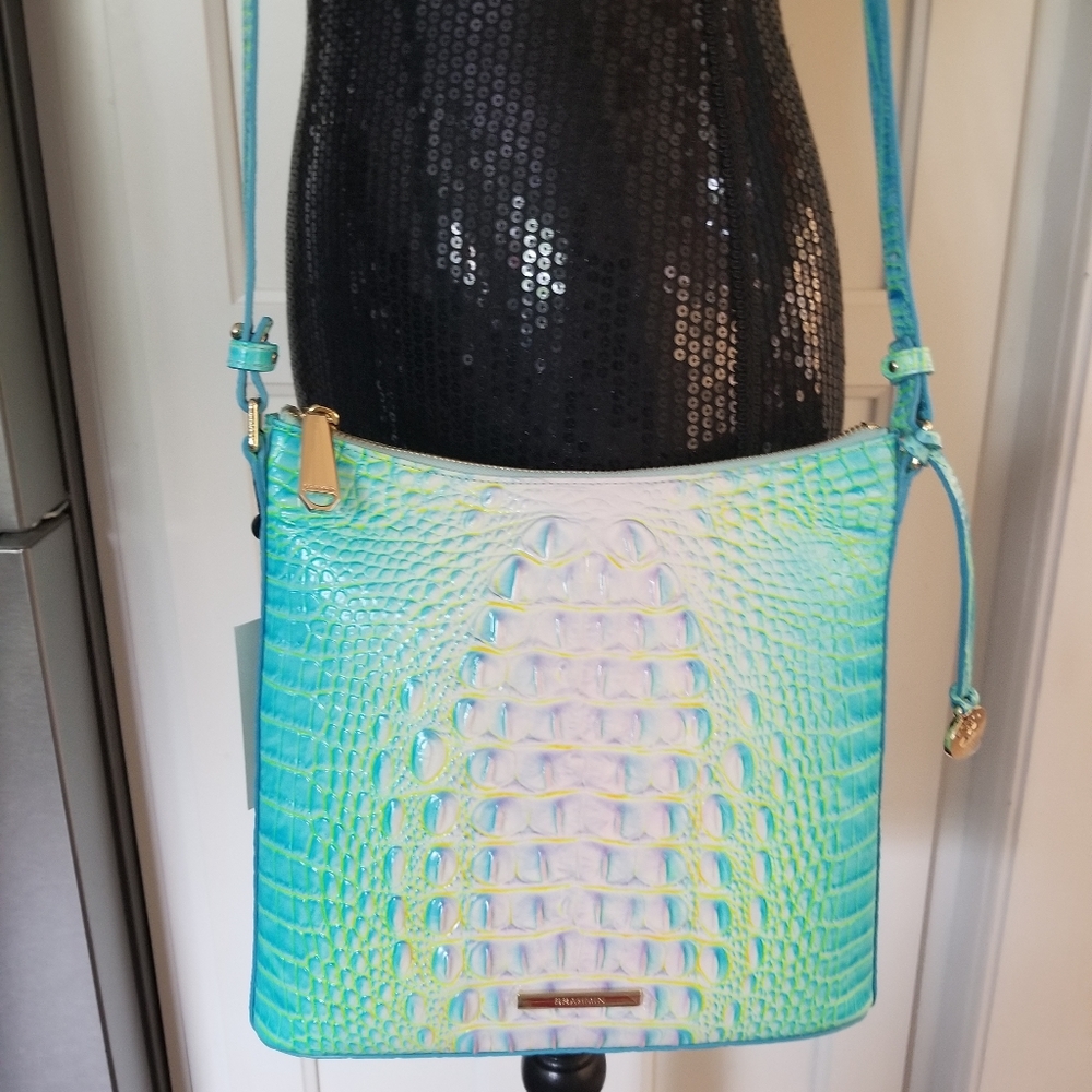 SOLD! π BRAHMIN KATIE COTTON CANDY π OMBRE CROSSBODY SHOULDER BAG ππ - Picture 16 of 16